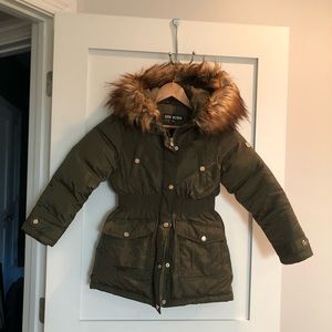 Steve Madden girls winter coat with furry hood